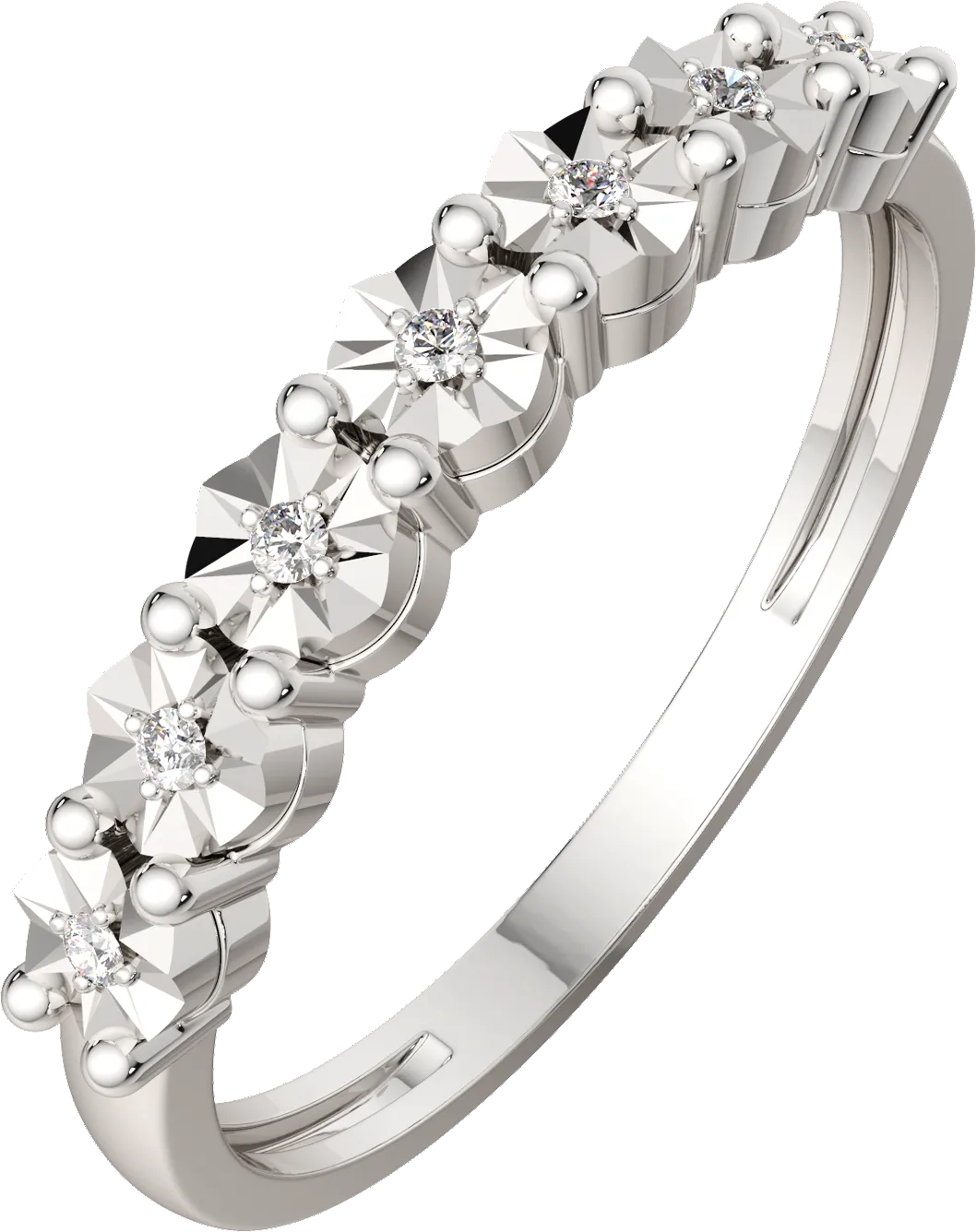 Кольцо из белого золота ZORKA 2D00433.14K.W (р.16.5, с бриллиантом)
