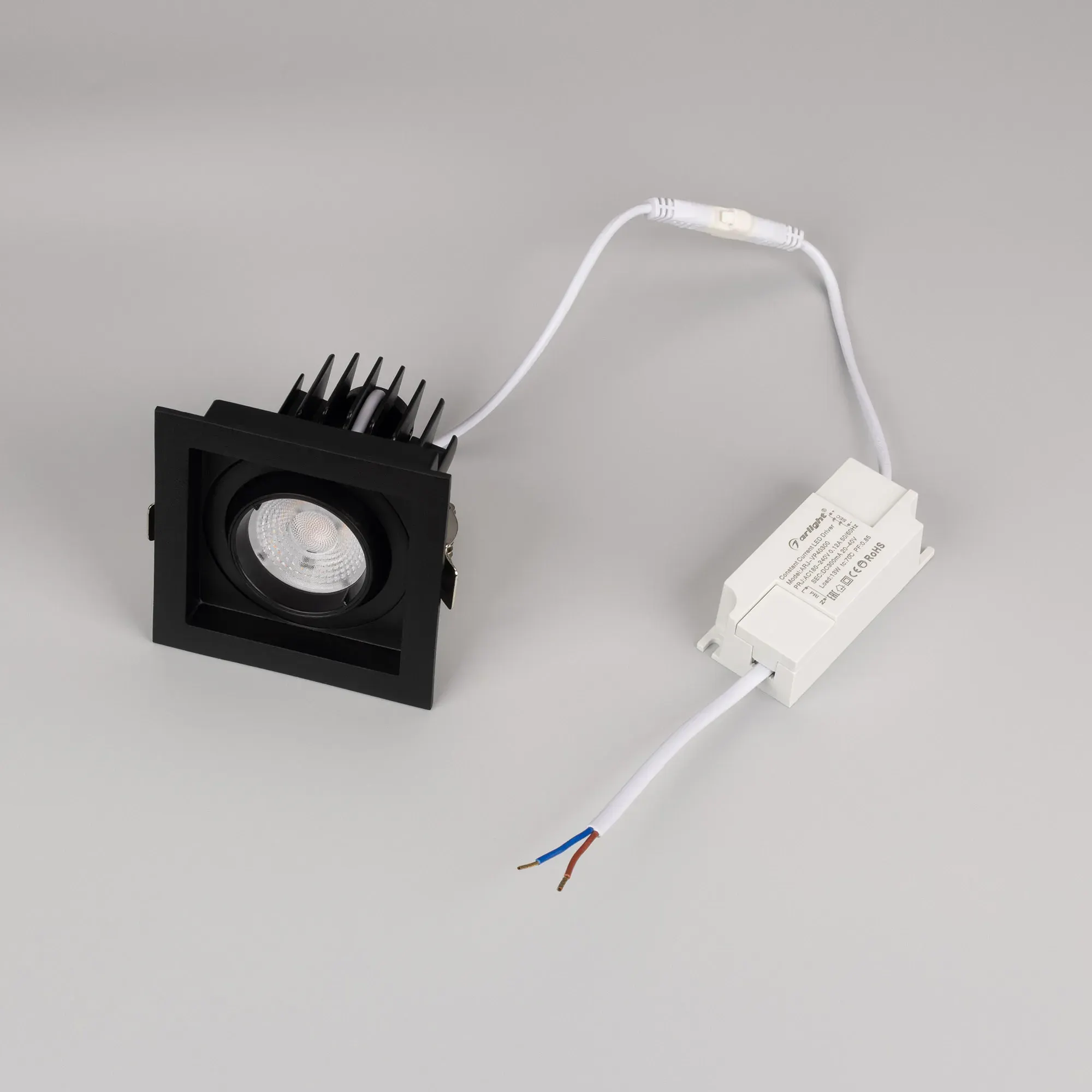 Точечный светильник Arlight MS-VORTEX-BUILT-S90x90-12W Warm3000 BK-BK 40 deg / 057954 — фото 6