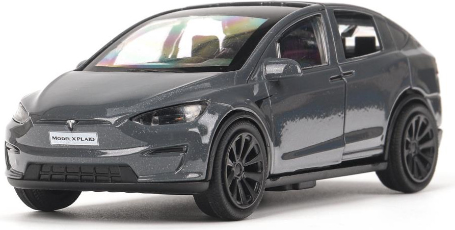 Автомобиль игрушечный Технопарк Tesla Model X Plaid / MODELX-12-GY-WOD