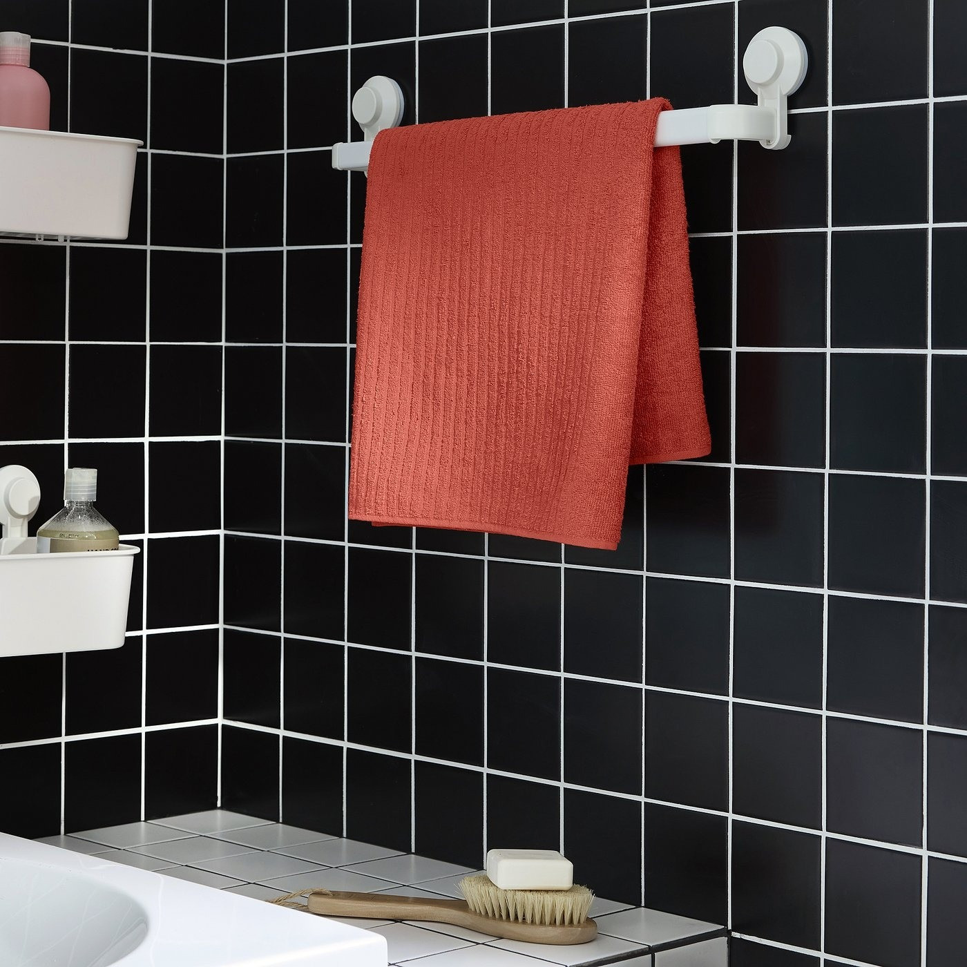 Полотенце Ikea Вогшен 306.105.42 (оранжево-красный) — фото 2