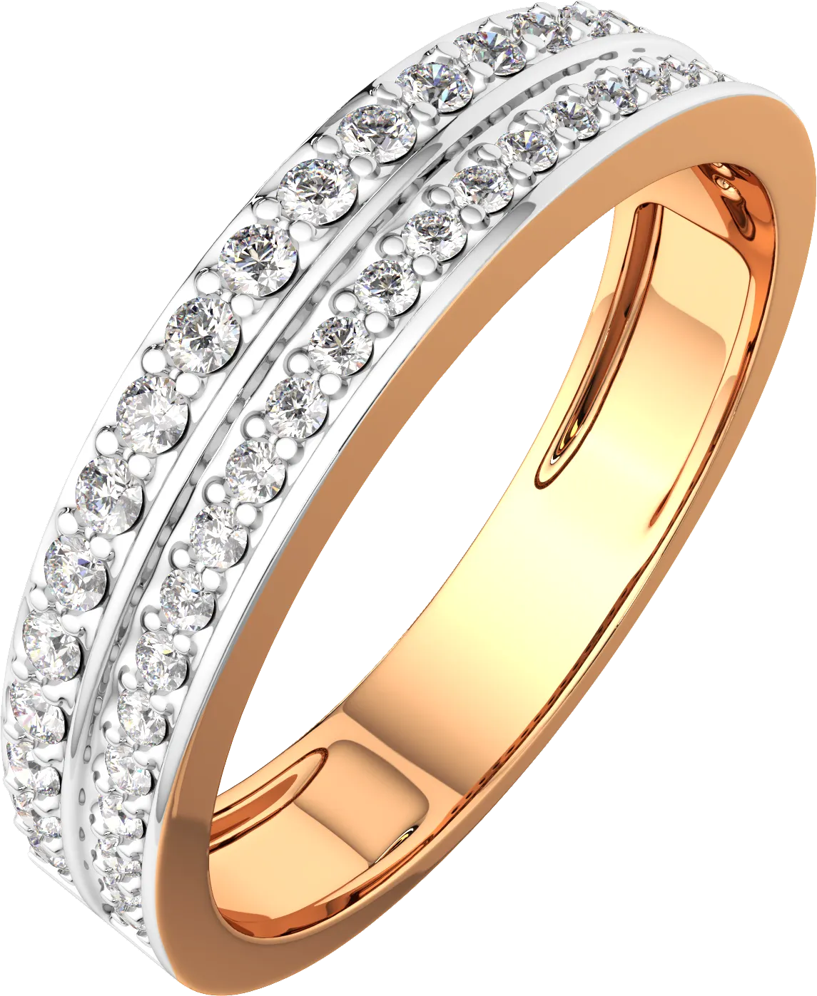 Кольцо из розового золота ZORKA 2D00316.14K.R (р.18.5, с бриллиантом)