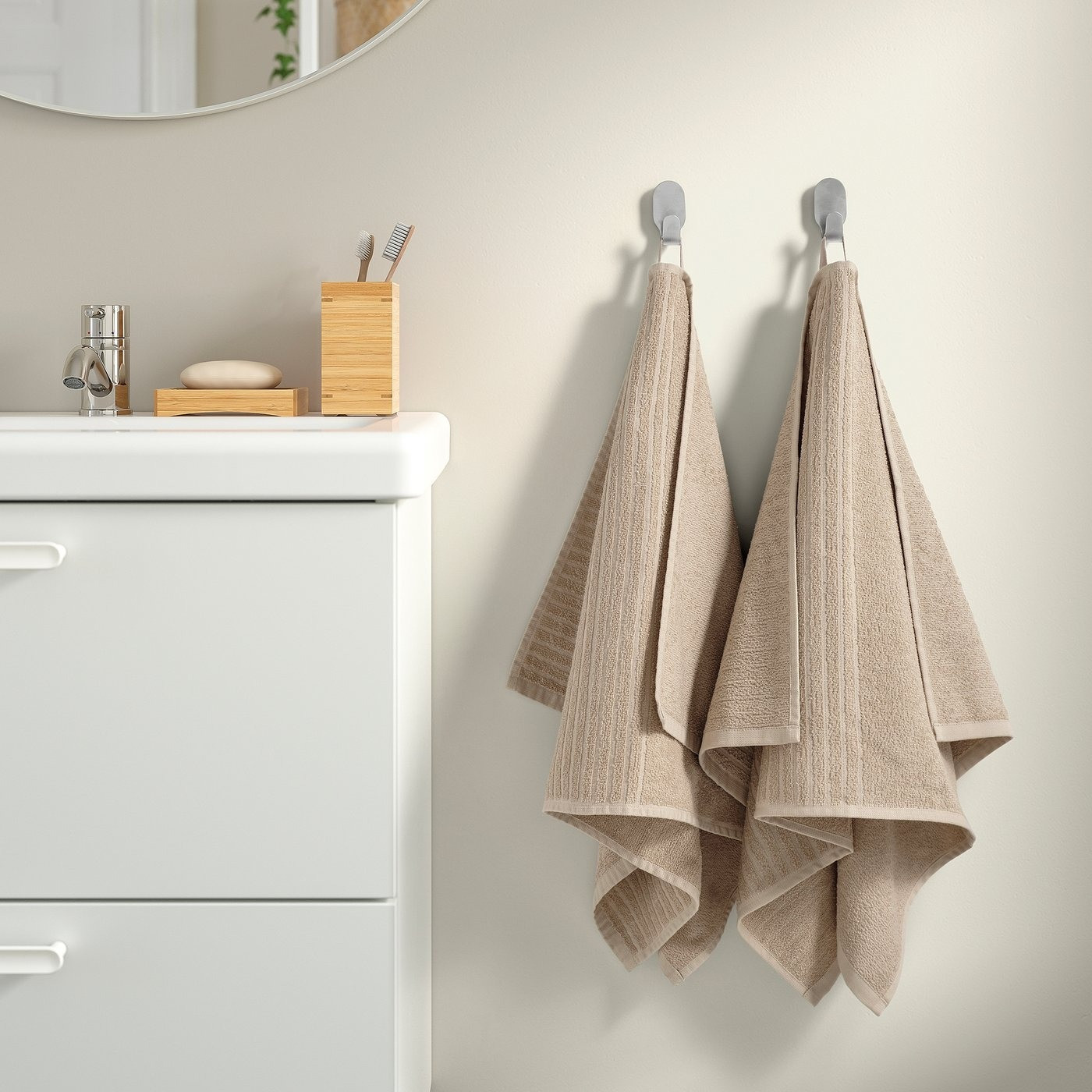Полотенце Ikea Вогшен 306.073.75 (светло-бежевый) — фото 3