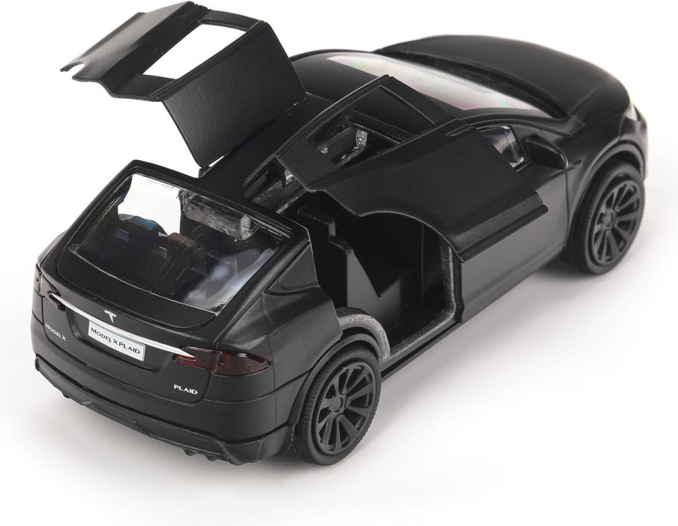 Автомобиль игрушечный Технопарк Tesla Model X Plaid / MODELX-12SLMAT-BK-WOD — фото 4