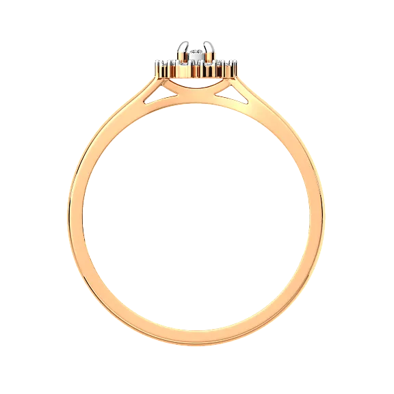 Кольцо помолвочное из комбинированного золота ZORKA 2D00210.14K.B.ZZ (р.17.5, с бриллиантом) — фото 4