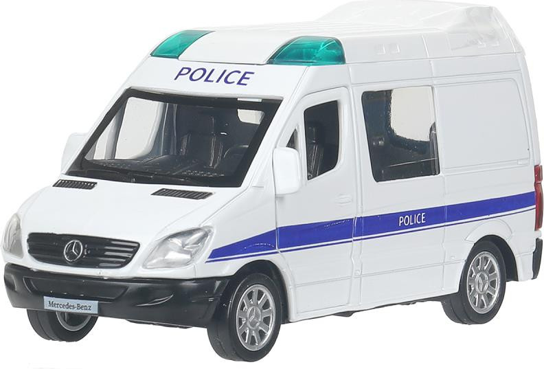 Автомобиль игрушечный Технопарк Mercedes-Benz Sprinter Полиция / 67718