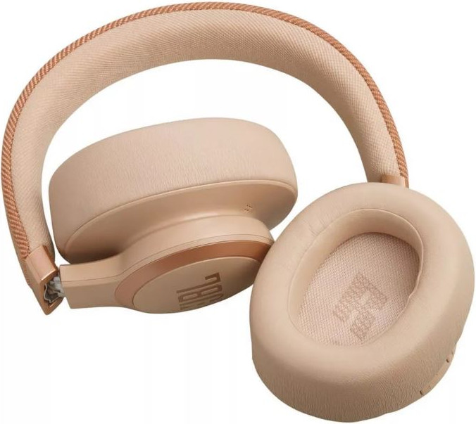 Беспроводные наушники JBL Live 770NC / JBLLIVE770NCSAT (бежевый) — фото 2