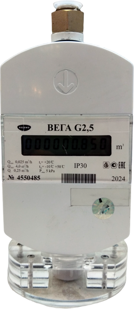 Счетчик газа бытовой БелОМО Вега G2.5 В / 8345-05