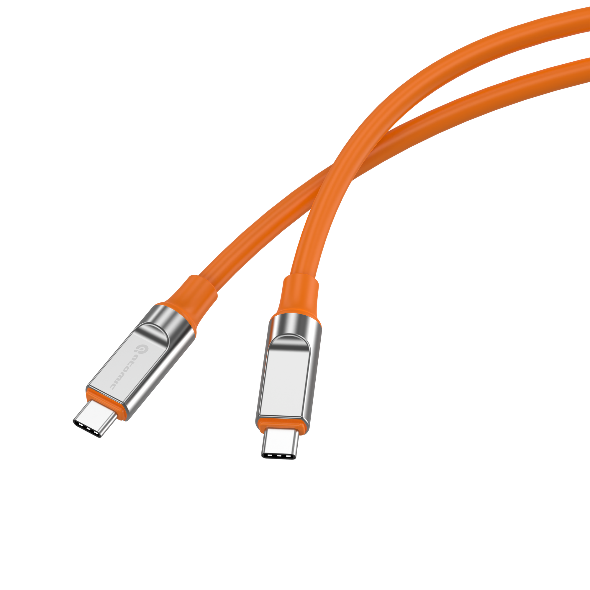 Кабель Atomic Crazy USB-C-USB-C PD 60W / 30.415 (1.5м, оранжевый) — фото 2