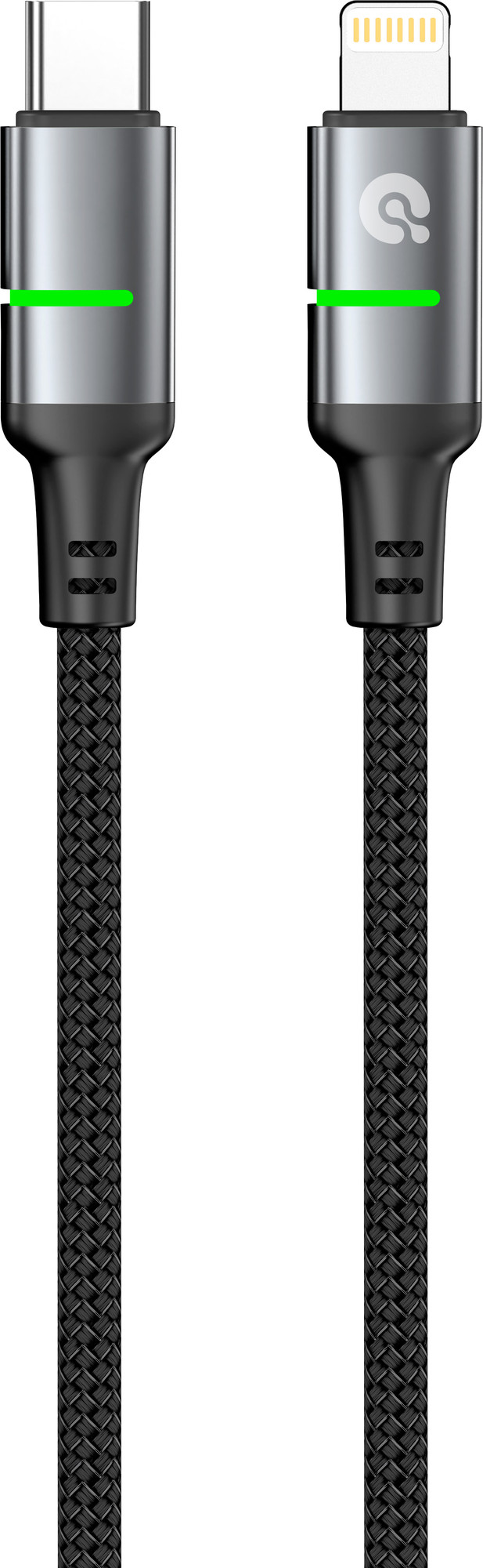 Кабель Atomic SparkX USB-C-Lightning / 30.418 (1.2м, черный)