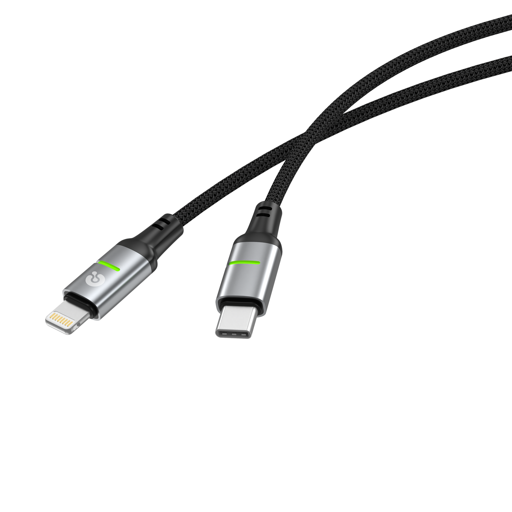 Кабель Atomic SparkX USB-C-Lightning / 30.418 (1.2м, черный) — фото 2