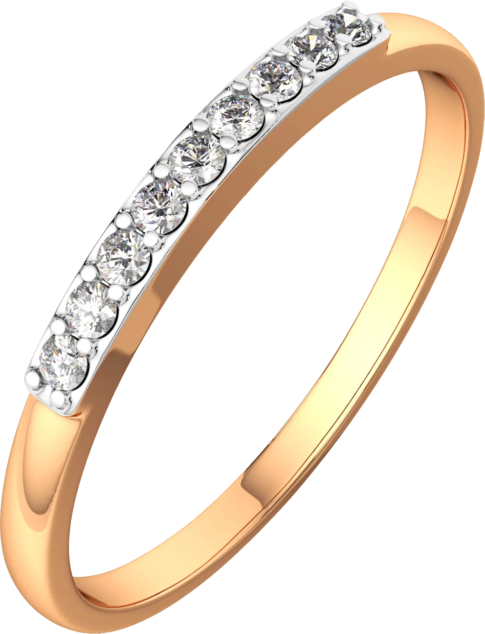 Кольцо из розового золота ZORKA 2101200.14K.R (р.16.5, с фианитами)