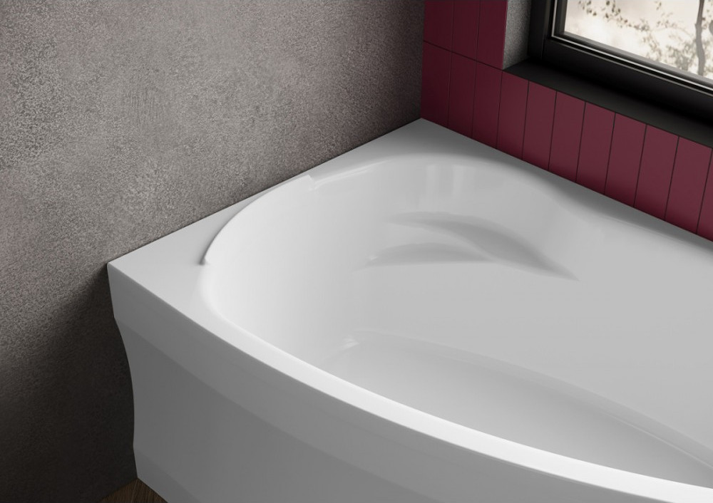 Ванна акриловая Bonito Home Emilia 140x90 R / BH-EM-103-140P/St+BH-EM-140L/P (с ножками и экраном) — фото 5