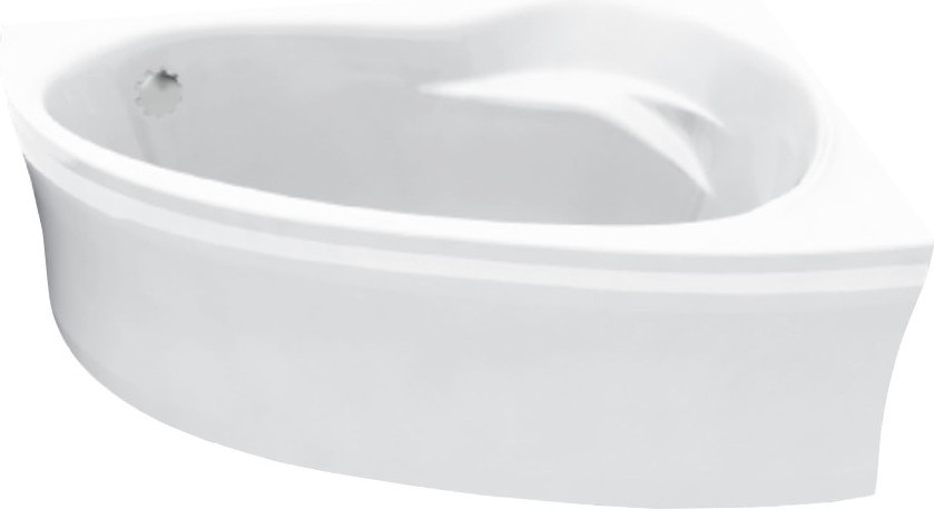 Ванна акриловая Bonito Home Emilia 140x90 R / BH-EM-103-140P/St+BH-EM-140L/P (с ножками и экраном) — фото 2