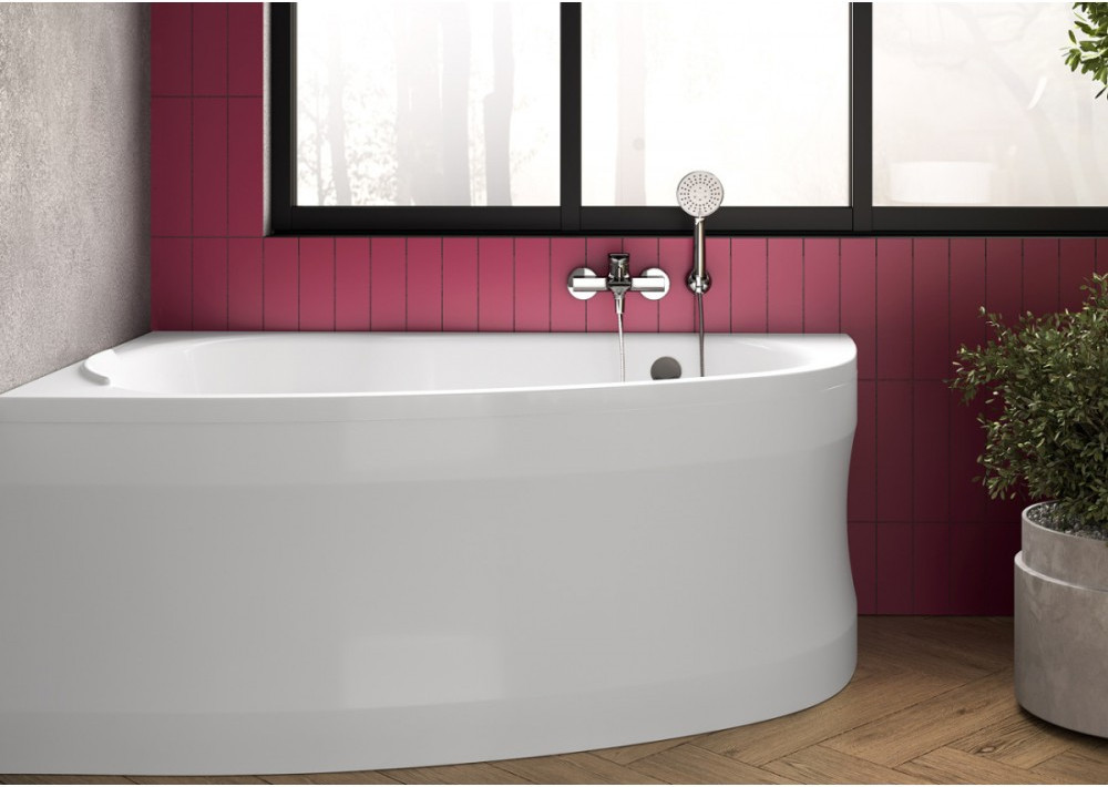 Ванна акриловая Bonito Home Emilia 140x90 R / BH-EM-103-140P/St+BH-EM-140L/P (с ножками и экраном) — фото 4