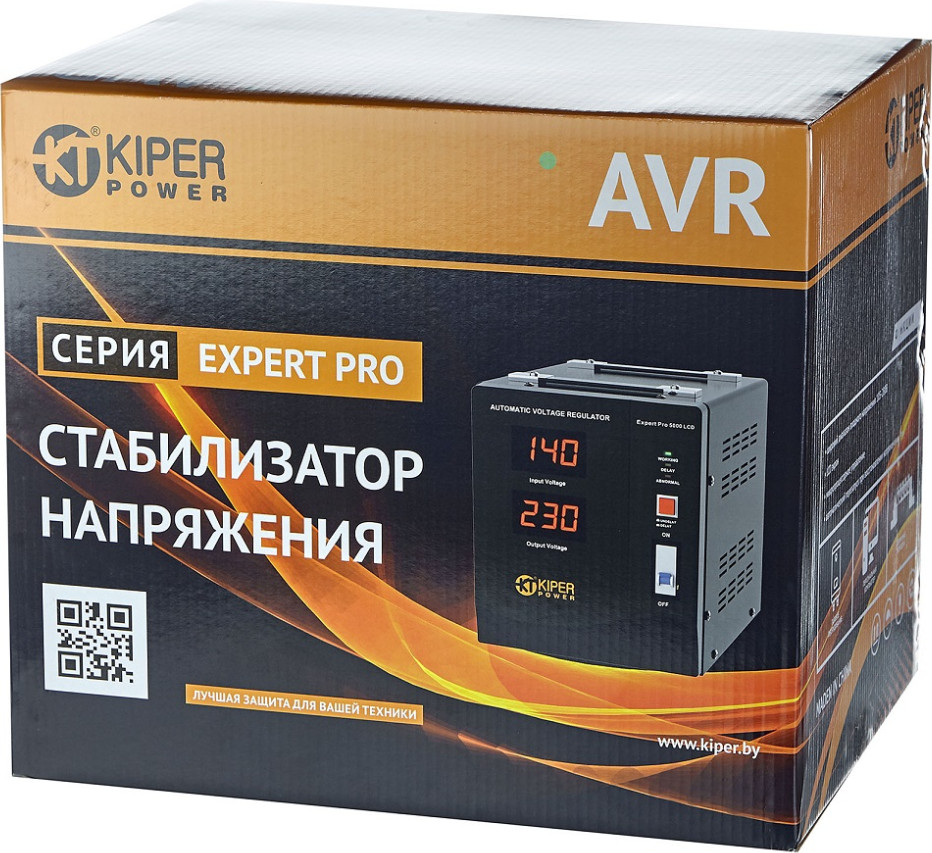 Стабилизатор напряжения Kiper Power Expert Pro 5000 LCD (5000VA/3000W) — фото 5
