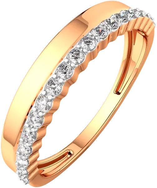 Кольцо из розового золота ZORKA 2101253.14K.R (р.16.5, с фианитами)