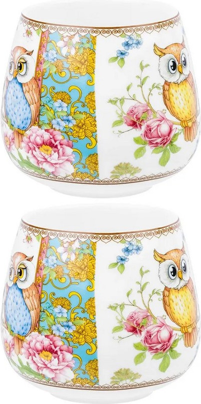 Набор кружек Elan Gallery Совушки New Bone China / 420783 — фото 6