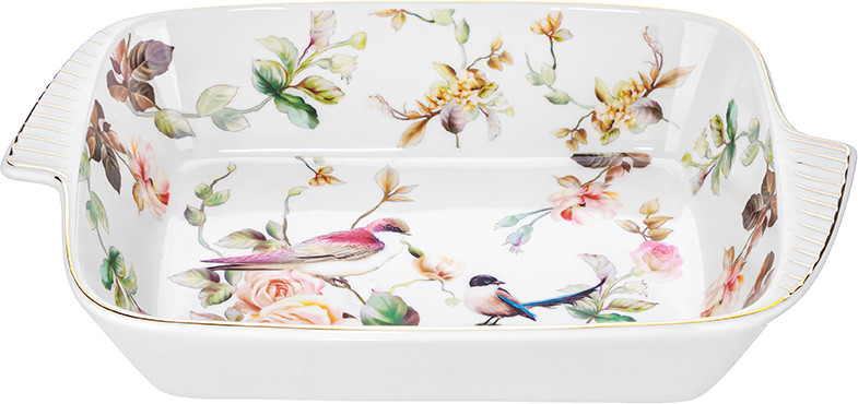 Блюдо Elan Gallery Певчие птички New Bone China / 730869