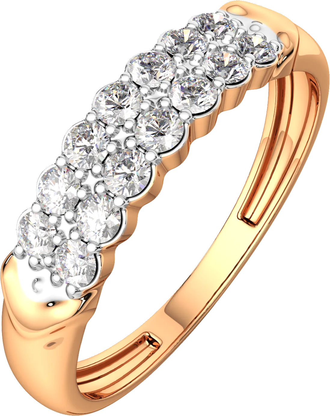 Кольцо из розового золота ZORKA 210837.14K.R (р.18, с фианитами)