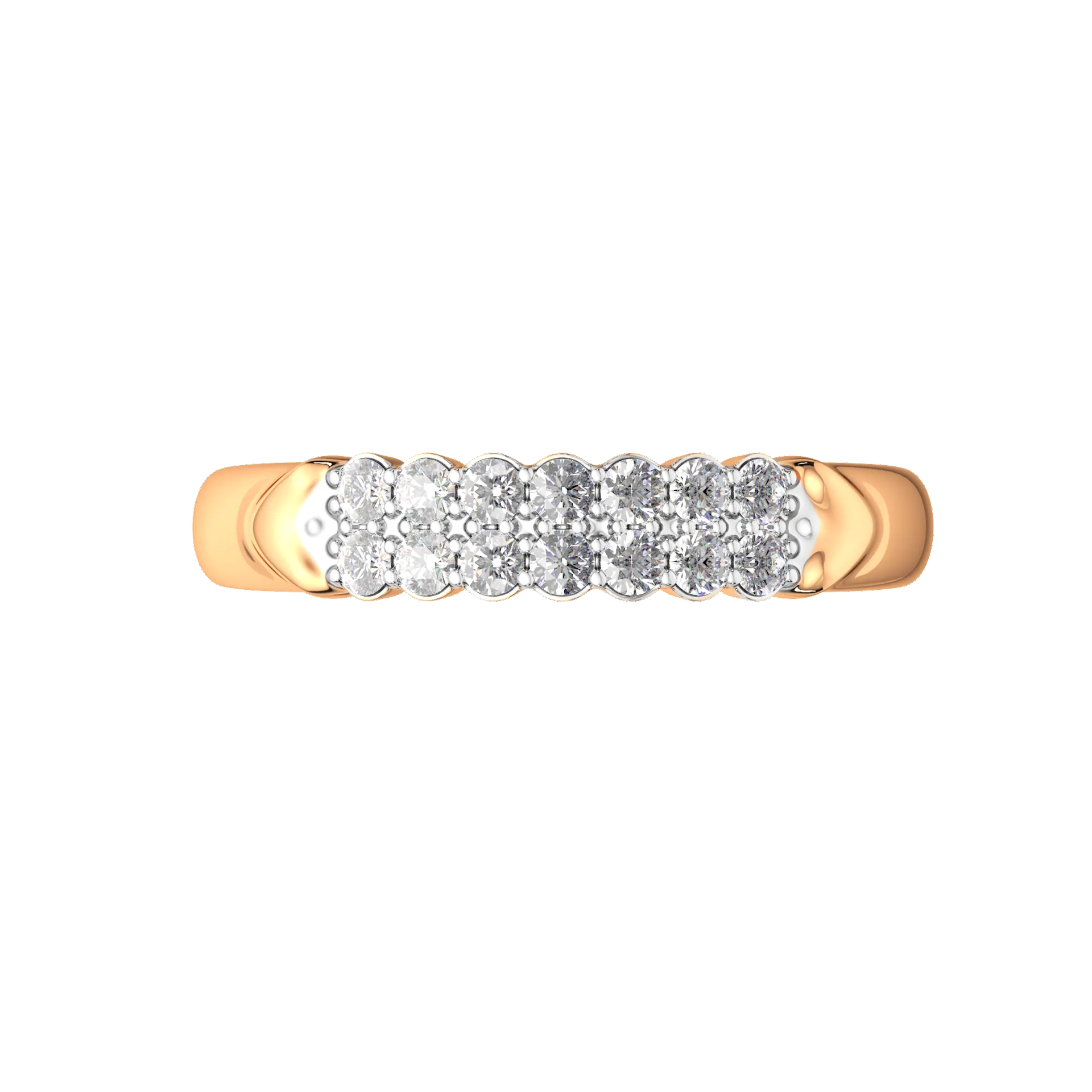 Кольцо из розового золота ZORKA 210837.14K.R (р.18, с фианитами) — фото 3