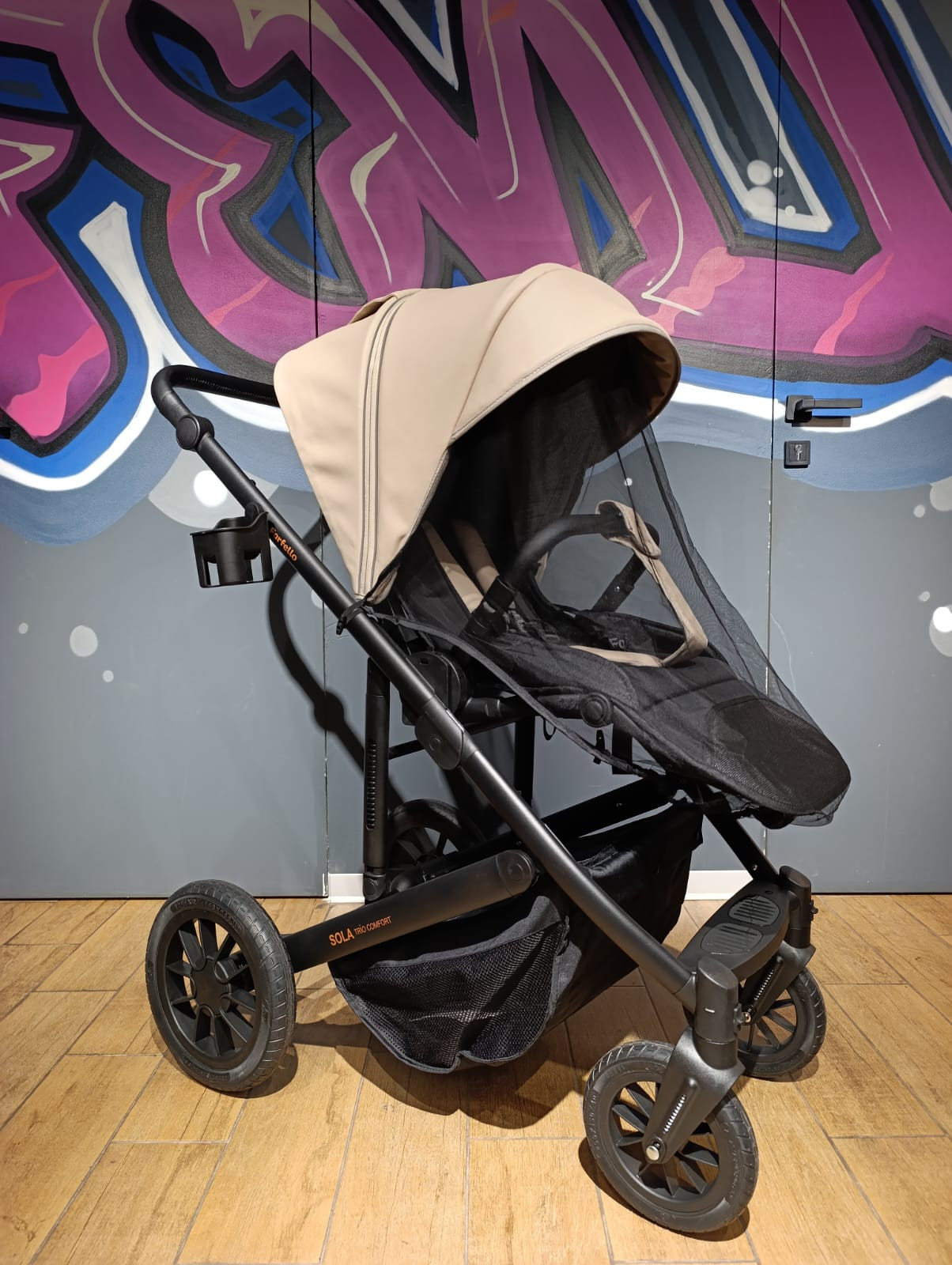 Детская универсальная коляска Farfello 3в1 Sola Trio Comfort Autumn beige / SOLA-11 (осенний бежевый) — фото 2