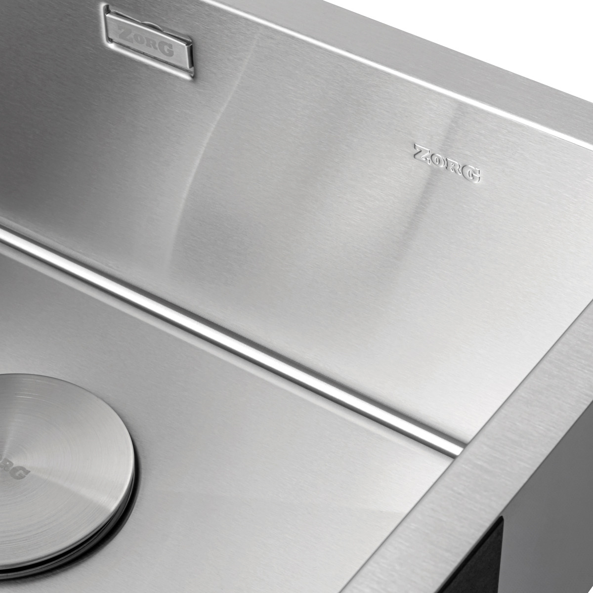 Мойка кухонная ZORG ZRN 4555 Premium Satin — фото 3