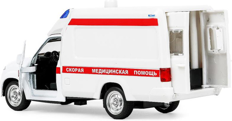 Автомобиль игрушечный Технопарк Уаз Профи Скорая / PROFI-14SLAMB-WH — фото 5