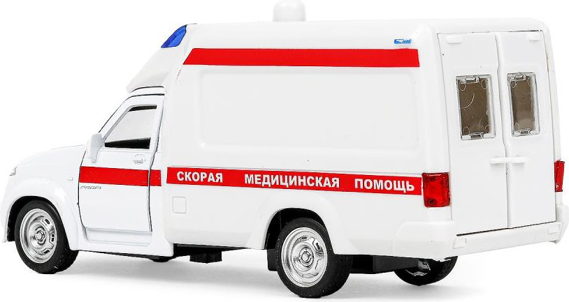 Автомобиль игрушечный Технопарк Уаз Профи Скорая / PROFI-14SLAMB-WH — фото 4