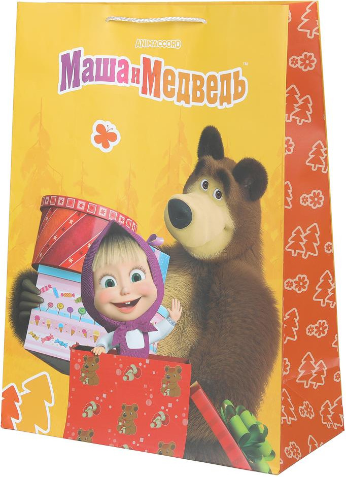 Пакет подарочный Чудо праздник Маша и Медведь PXL-123142-MB