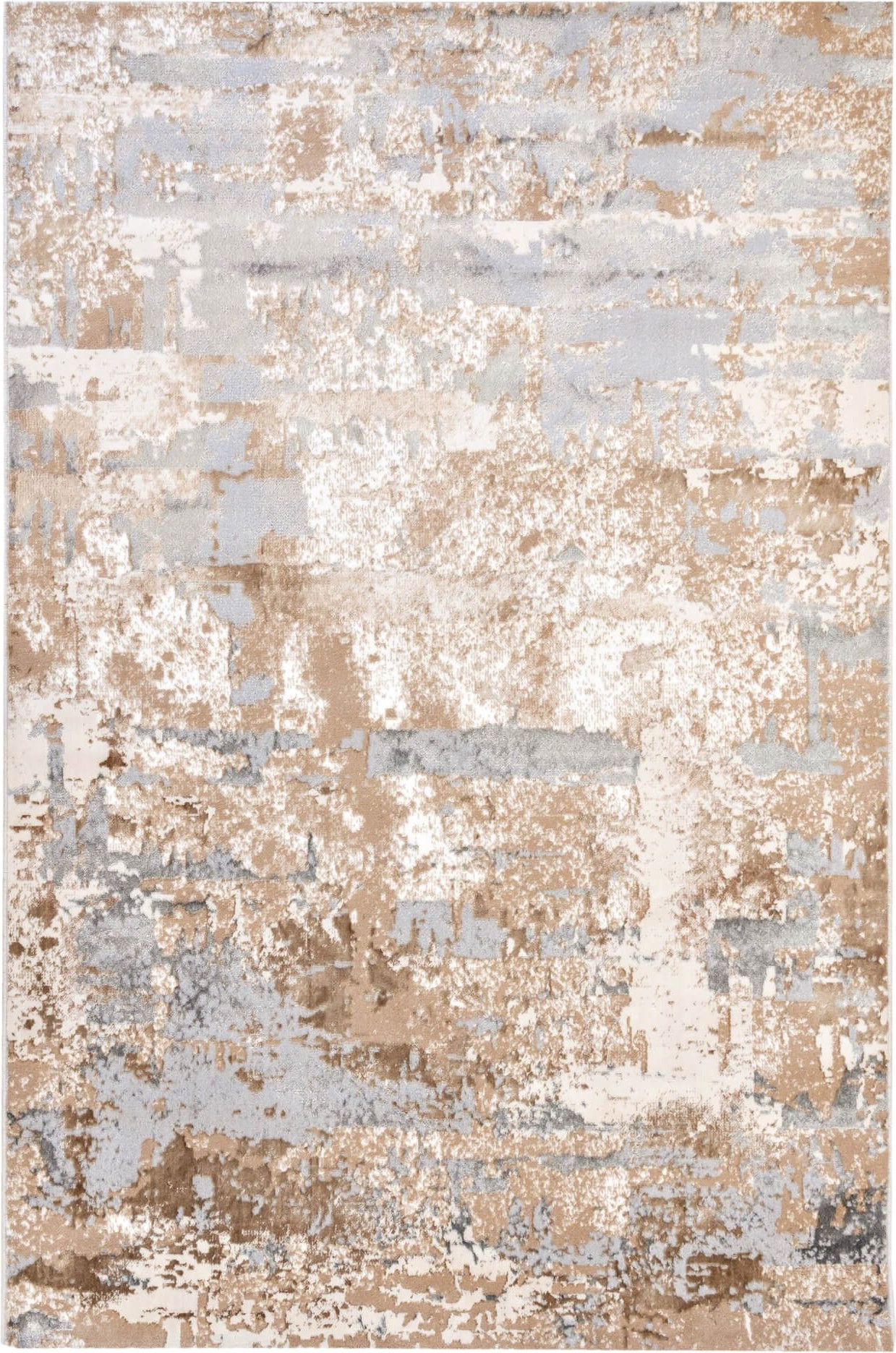 Ковер Radjab Carpet Бьянка Прямоугольник D056A (1.5x2, Cream Shirink/Vizon Fdy)
