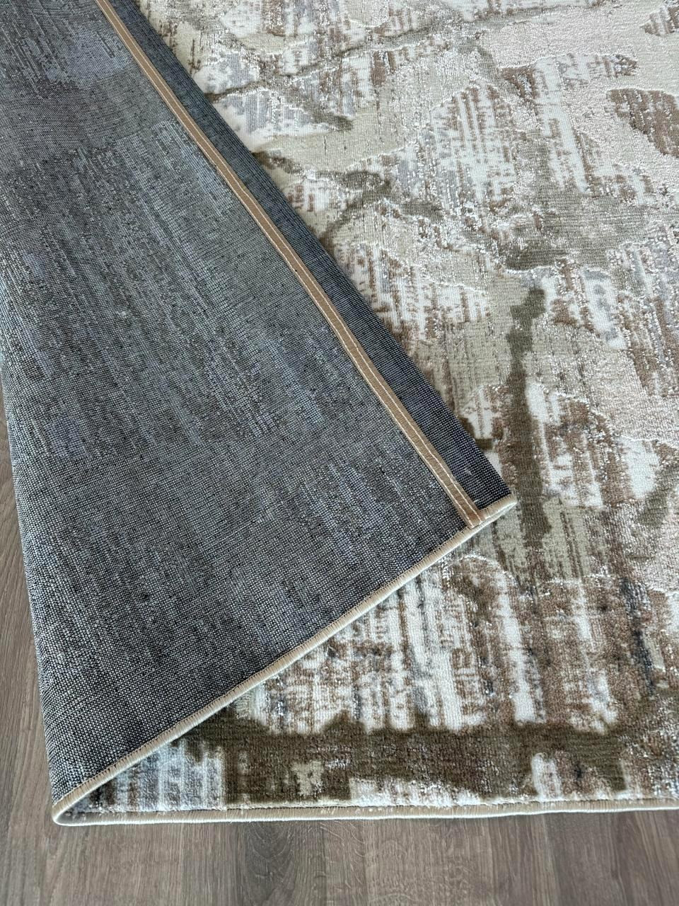 Ковер Radjab Carpet Бьянка Прямоугольник D059A (1.5x2, Cream Shirink/Vizon Fdy) — фото 3