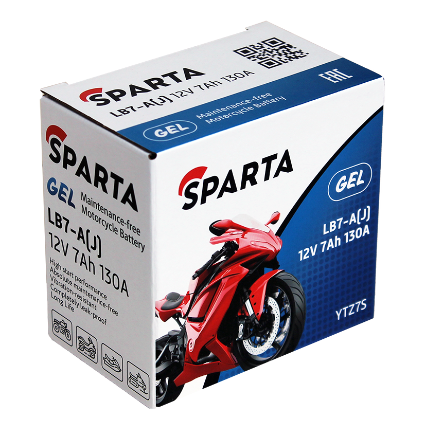 Мотоаккумулятор SPARTA LB7-A(J) (7 А/ч) — фото 4