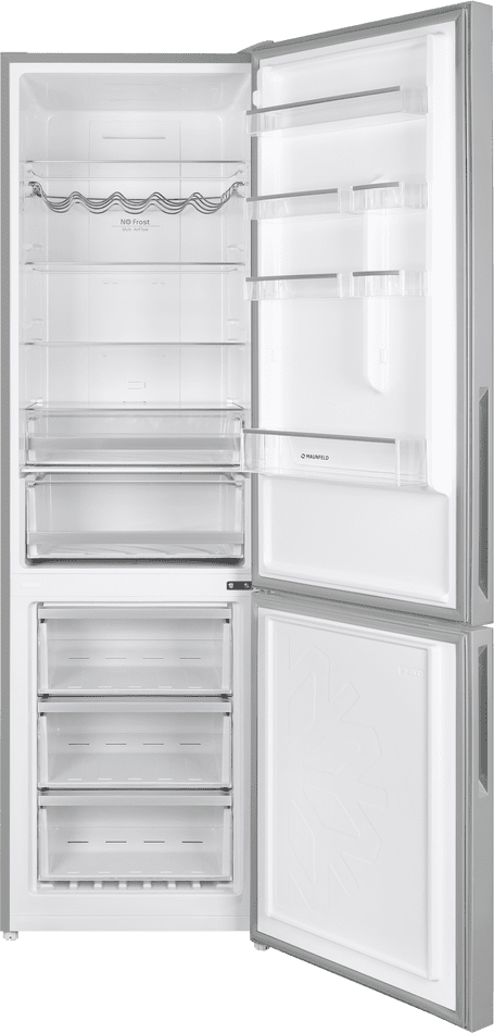 Холодильник с морозильником Maunfeld MFF200NFS Inverter — фото 3