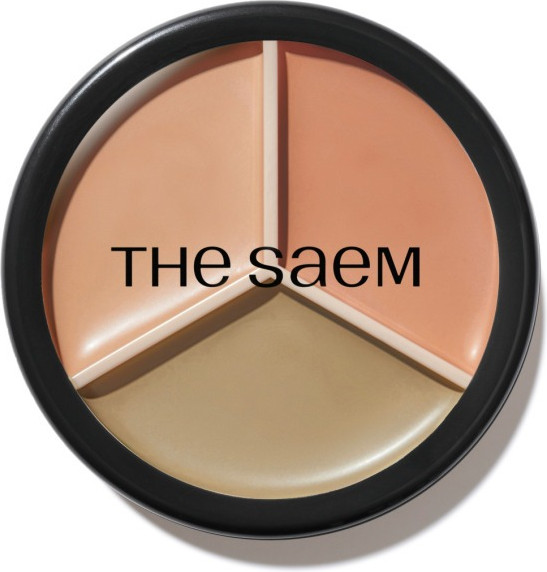 Консилер The Saem Cover Perfection Triple Pot Concealer 08 Middle Biege (12.4г) — фото 2