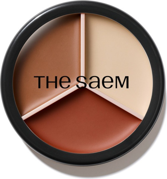 Консилер The Saem Cover Perfection Triple Pot Concealer 11 Deep (12.4г) — фото 2