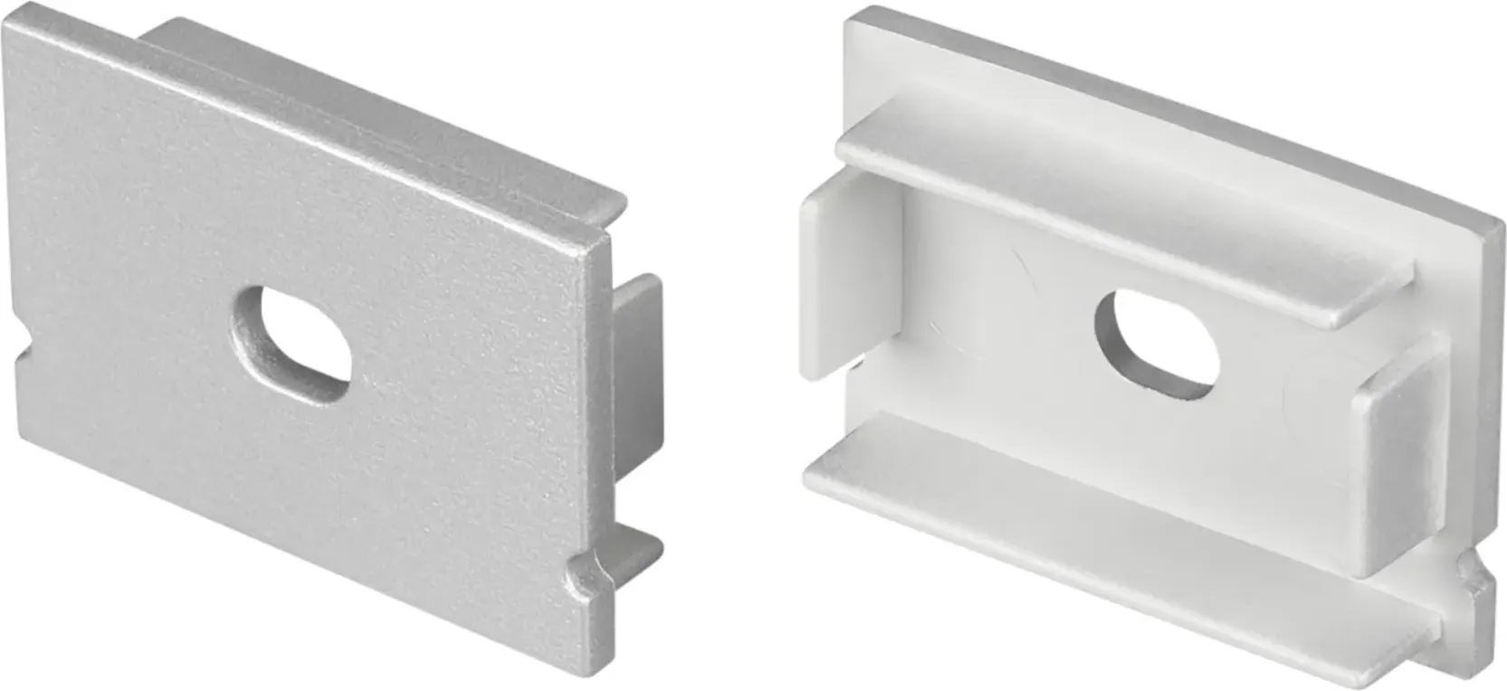 Заглушка для профиля Arlight LINE-3020 SILVER с отверстием / 057058