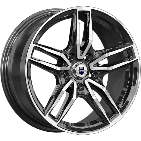 Литой диск K&K Бартон 17x8" 5x108мм DIA 63.35мм ET 45мм Алмаз черный