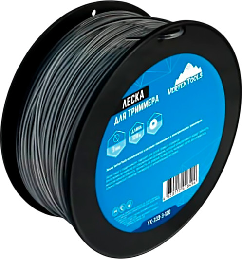 Леска для триммера Vertex Tools 3мм / YK-333-3-120