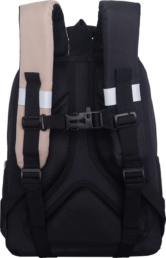 Школьный рюкзак Grizzly RG-660-1 (черный/бежевый) — фото 5
