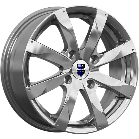 Литой диск K&K Джемини 15x6" 4x114.3мм DIA 66.1мм ET 40мм Дарк платинум