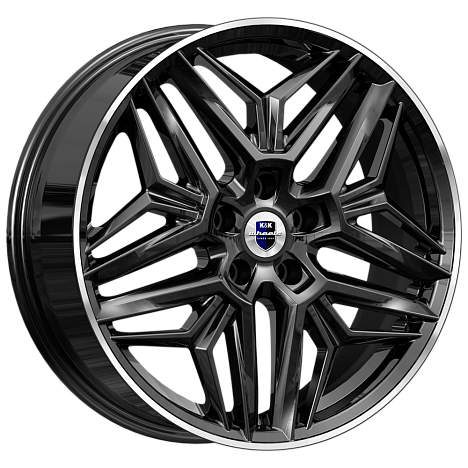 Литой диск K&K Колумб 19x7" 5x108мм DIA 60.1мм ET 47мм Алмаз черный