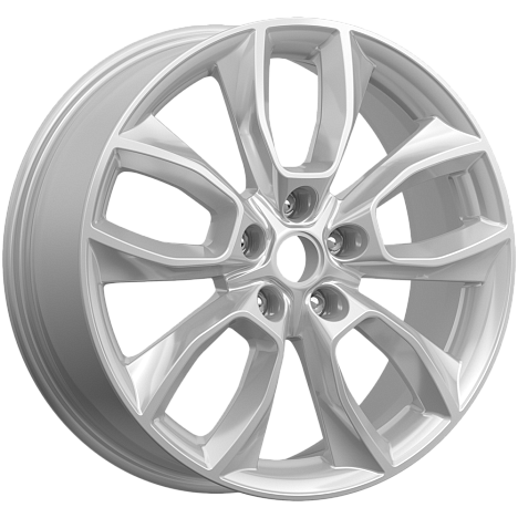 Литой диск K&K КР001 Hongqi H5 II 18x7" 5x114.3мм DIA 67.1мм ET 45мм (Elite Silver)