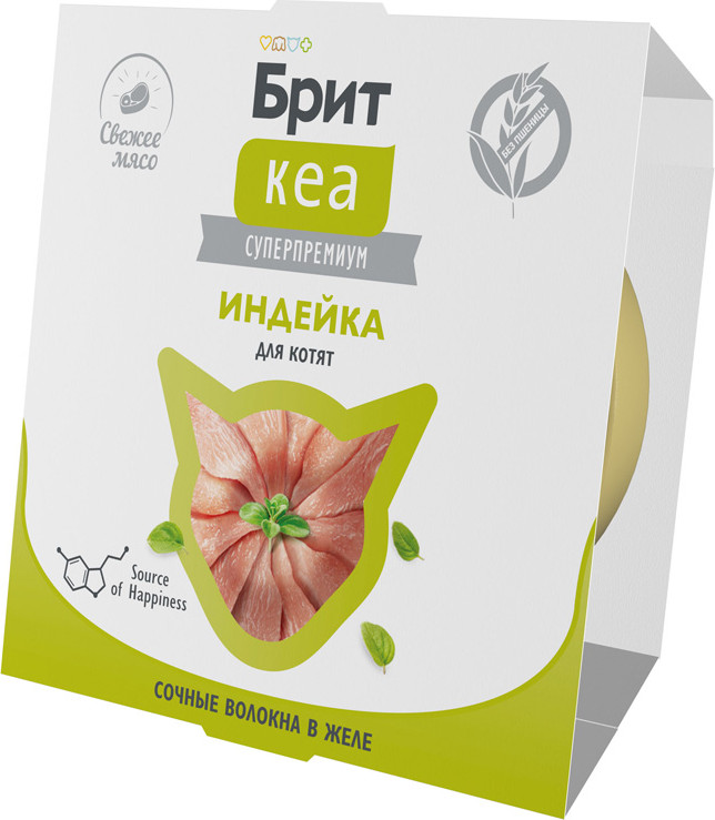 Влажный корм для кошек Брит Кеа Индейка в желе / 1062905 (75г) — фото 2