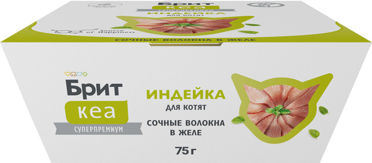 Влажный корм для кошек Брит Кеа Индейка в желе / 1062905 (75г) — фото 4