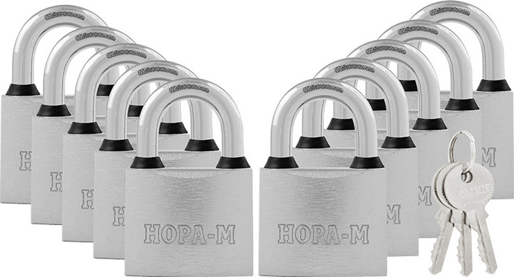 Замок навесной Нора-М МК 1010-50 (10 замков, 30 ключей)