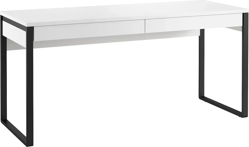 Письменный стол MODULA Карпин INV01SP-2S-1600/600/767(11) (белый премиум)