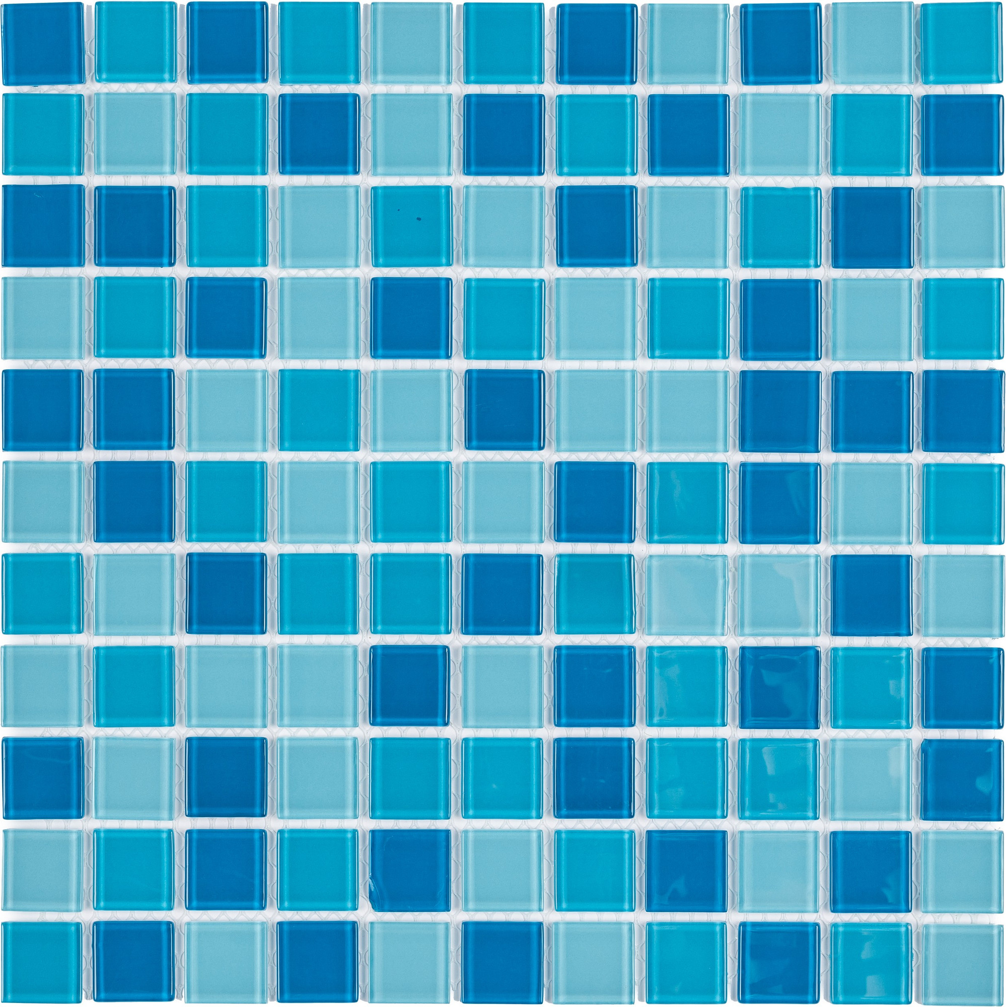 Мозаика Wellerein Crystal Glass S100 (300x300, голубой) — фото 6