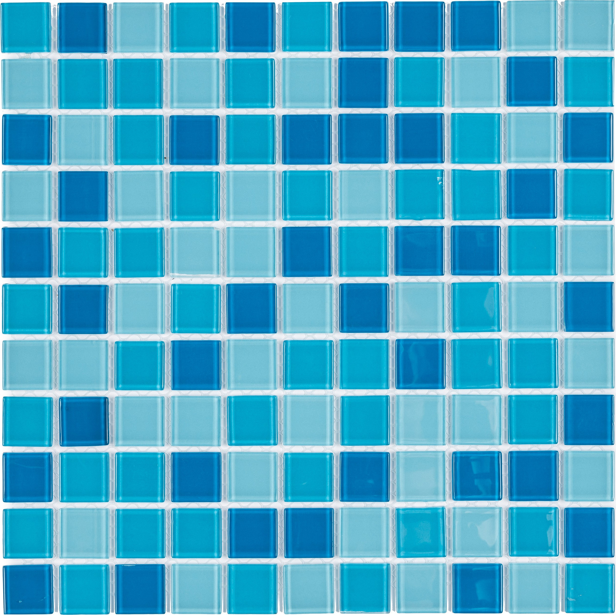 Мозаика Wellerein Crystal Glass S100 (300x300, голубой) — фото 5