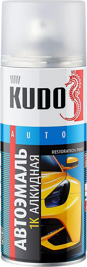 Эмаль автомобильная Kudo 1K Ремонтная алкидная ВАЗ / KU-4063 (520мл, мимоза 240)