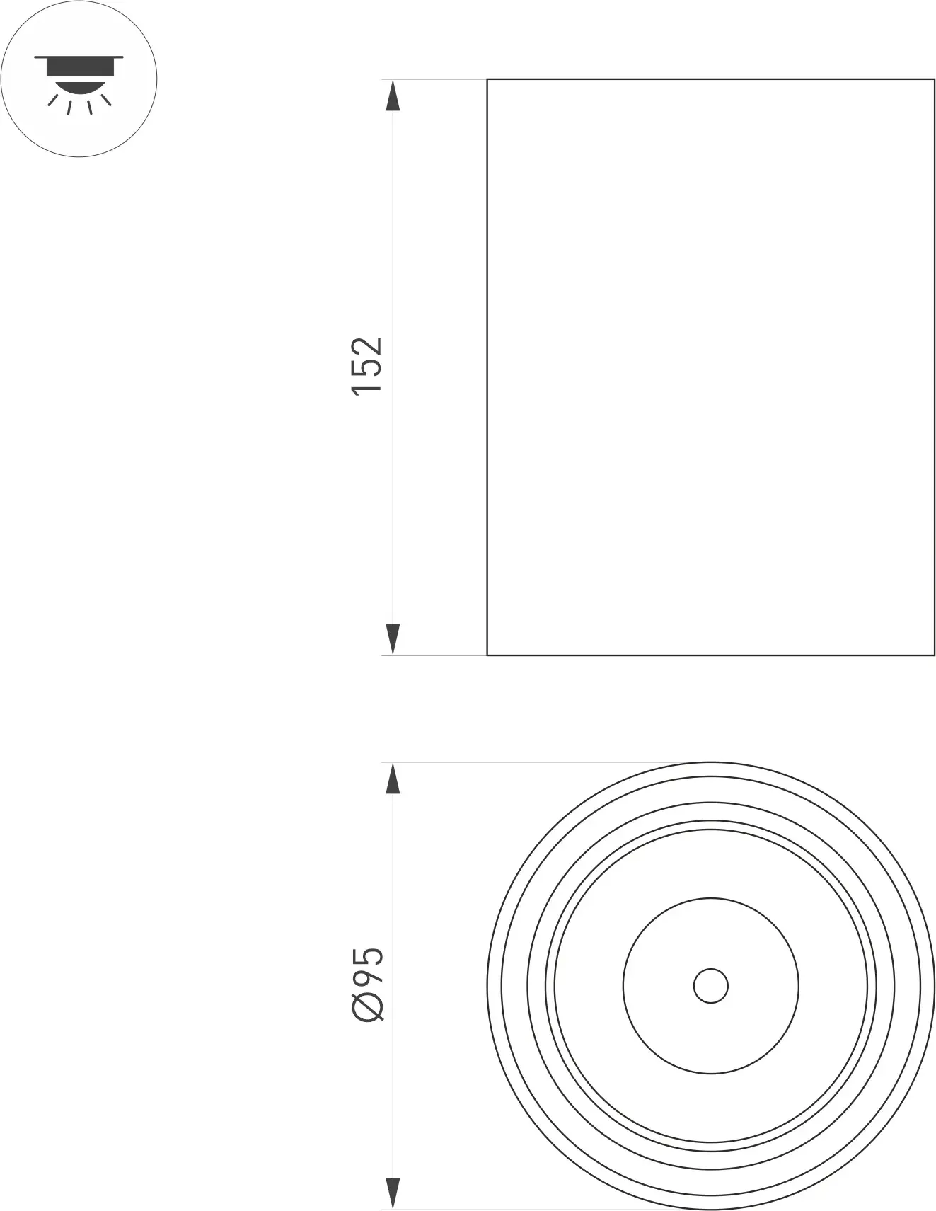 Точечный светильник Arlight SP-SALT-R95-20W Warm3000 BK 40 deg / 056754 — фото 3